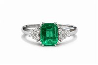 Anneau Idee Preziose dal 1987 Femme in Or blanc Smeraldo IP.AK18B/2S